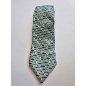 Vineyard Vines 100% Silk Tie Shep & Ian Boat Print Made in USA